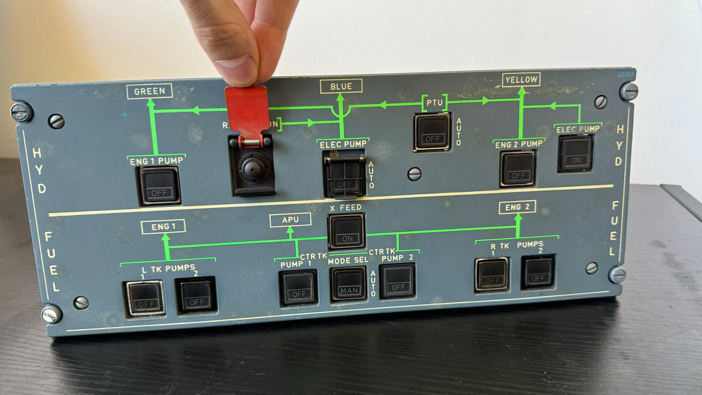 Airbus OEM 40VU Hydraulic Fuel Panel